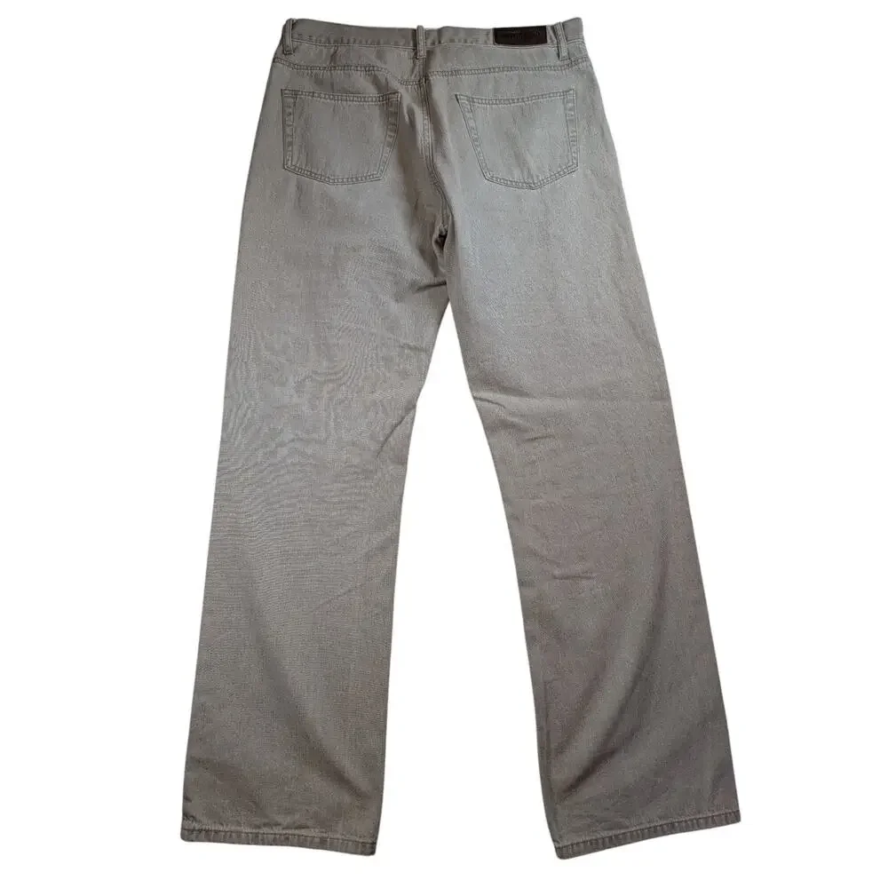 Austin Reed London Khaki Jeans Mens 34x32* Tailored Casual Denim